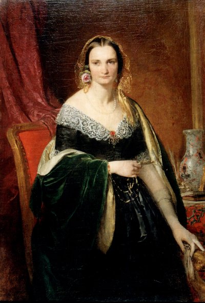Portrait of Elizabeth Nikolaevna Krivtzov by Franz Xaver Winterhalter